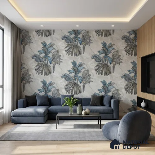 MH 279 | 10 Meter x 21 Inches Florals Look Wallpaper - 57.37 Sq. Ft.