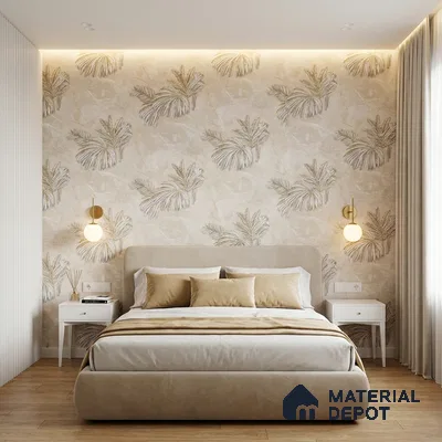 MH 280 | 10 Meter x 21 Inches Florals Look Wallpaper - 57.37 Sq. Ft.