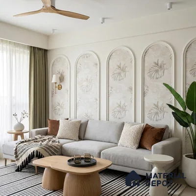 MH 280 | 10 Meter x 21 Inches Florals Look Wallpaper - 57.37 Sq. Ft.