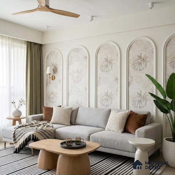 MH 280 | 10 Meter x 21 Inches Florals Look Wallpaper - 57.37 Sq. Ft.