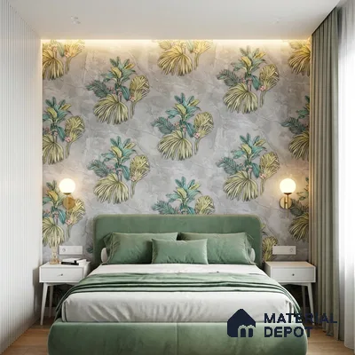 MH 282 | 10 Meter x 21 Inches Florals Look Wallpaper - 57.37 Sq. Ft.