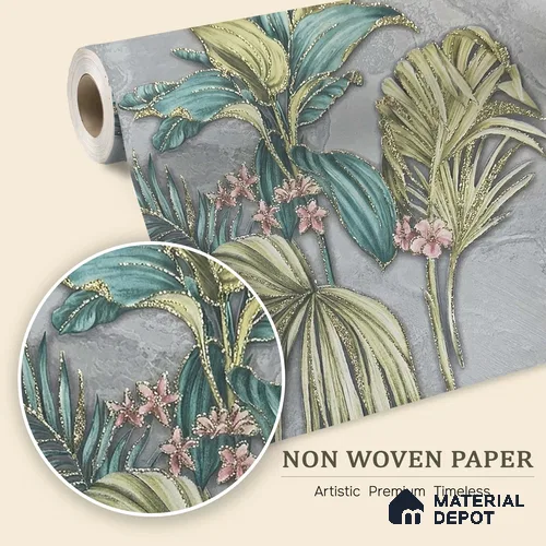 MH 282 | 10 Meter x 21 Inches Florals Look Wallpaper - 57.37 Sq. Ft.