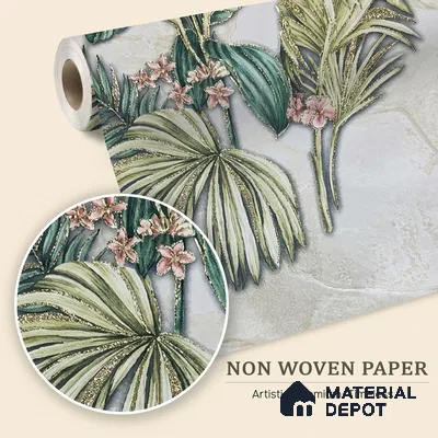 MH 281 | 10 Meter x 21 Inches Florals Look Wallpaper - 57.37 Sq. Ft. | Minimum 15% wastage during installation