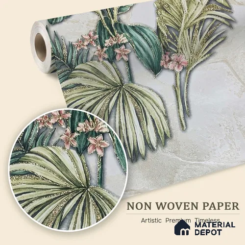 MH 281 | 10 Meter x 21 Inches Florals Look Wallpaper - 57.37 Sq. Ft. | Minimum 15% wastage during installation