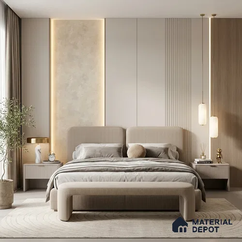 12134 | 5 Meter x 42 Inches Fabric Look Wallpaper - 57.41 Sq. Ft. | Minimum 10% wastage during installation