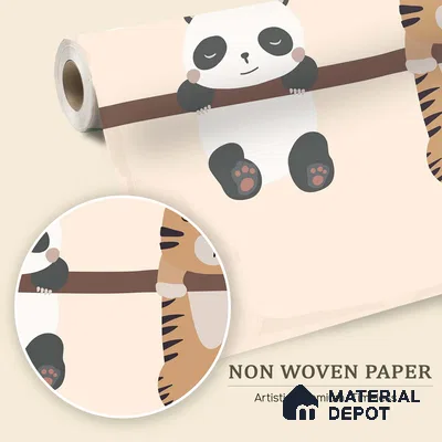 Everyone Rests Together Animals Hanging From Branch | WP 04044 B Non Woven Matte Finish Animal Print Style Premium Customized size Wallpaper | 150 GSM WP01MTF Paper | (MOQ = 30 Sq. Ft.) | Design change not possible