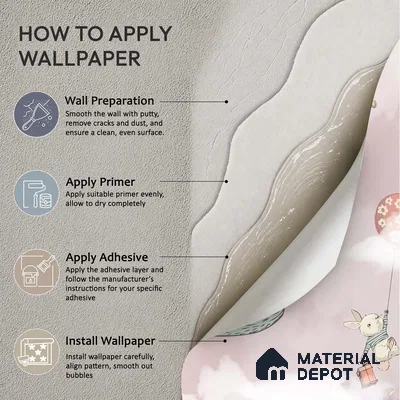 Friends on a Cloud Voyage To Castle | WP 04050 B Non Woven Matte Finish Animal Print Style Premium Customized size Wallpaper | 150 GSM WP01MTF Paper | (MOQ = 30 Sq. Ft.) | Design change not possible