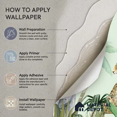 Peekaboo Safari Jungle Animals In Tropical Setting | WP 04058 Canvas Texture Finish Animal Print Style luxurious Customized size Wallpaper | 250 GSM WP01CNF Paper | (MOQ = 30 Sq. Ft.)