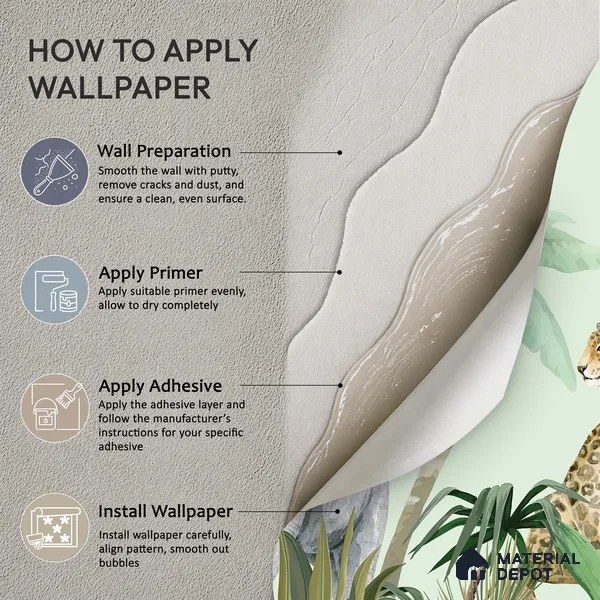 Peekaboo Safari Jungle Animals In Tropical Setting | WP 04058 Canvas Texture Finish Animal Print Style luxurious Customized size Wallpaper | 250 GSM WP01CNF Paper | (MOQ = 30 Sq. Ft.)
