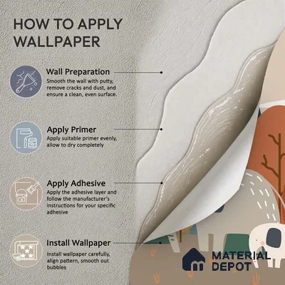 Walk with Gentle Giants Animals Enjoying Nature Scene | WP 04064 B Non Woven Matte Finish Animal Print Style Premium Customized size Wallpaper | 150 GSM WP01MTF Paper | (MOQ = 30 Sq. Ft.)