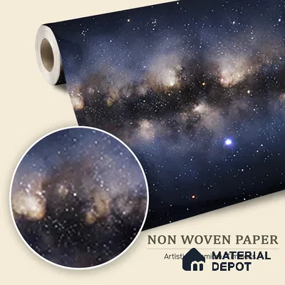 Milky Way in Silence | WP 04081 B Non Woven Matte Finish Space Style Premium Customized size Wallpaper | 150 GSM WP01MTF Paper | (MOQ = 30 Sq. Ft.)