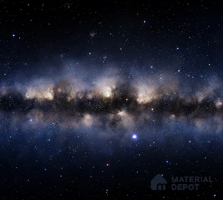 Milky Way in Silence | WP 04081 Canvas Texture Finish Space Style luxurious Customized size Wallpaper | 250 GSM WP01CNF Paper | (MOQ = 30 Sq. Ft.)