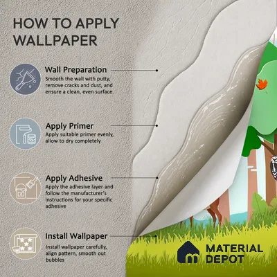 Quiet Hours in the Green Woods Topical Jungle | WP 04088 B Non Woven Matte Finish Nature Style Premium Customized size Wallpaper | 150 GSM WP01MTF Paper | (MOQ = 30 Sq. Ft.)