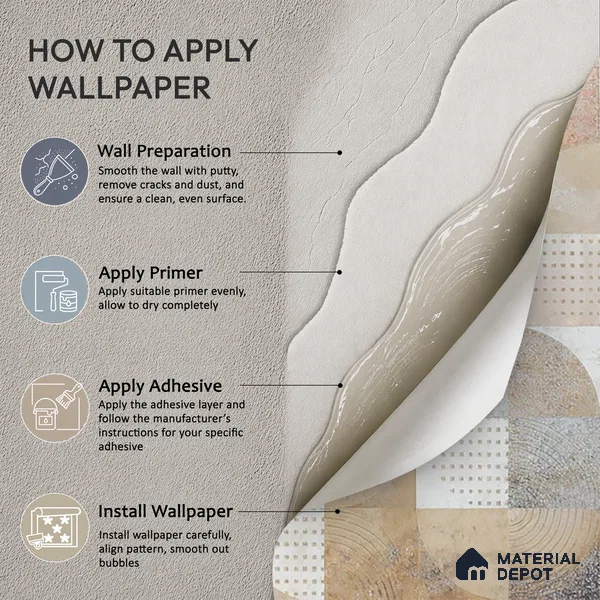 Balance of Forms Earth Tone Geometric Abstract | WP 04091 Canvas Texture Finish Geometric Style luxurious Customized size Wallpaper | 250 GSM WP01CNF Paper | (MOQ = 30 Sq. Ft.)