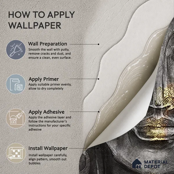 Whispers of the Eternal Cultural Elegance | WP 04101 B Canvas Texture Finish Indian Style luxurious Customized size Wallpaper | 250 GSM WP01CNF Paper | (MOQ = 30 Sq. Ft.)