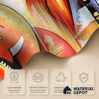 Invocation of Beginnings Ganesh | WP 04102 Non Woven Matte Finish Indian Style Premium Customized size Wallpaper | 150 GSM WP01MTF Paper | (MOQ = 30 Sq. Ft.)
