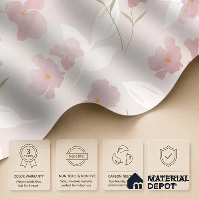 Petal Mist Vibrant Dahlia Rainbow Glow | WP 04129 B Non Woven Matte Finish Florals Style Premium Customized size Wallpaper | 150 GSM WP01MTF Paper | (MOQ = 30 Sq. Ft.)