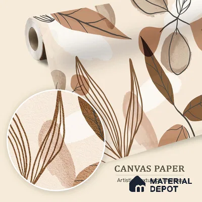 Earthline Botanics Purple Lavender Garden Scape | WP 04137 Canvas Texture Finish Tropical Style luxurious Customized size Wallpaper | 250 GSM WP01CNF Paper | (MOQ = 30 Sq. Ft.)