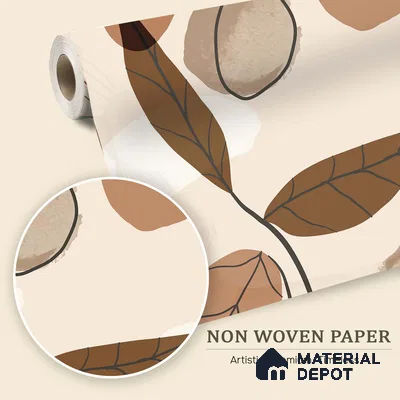 Earthline Botanics Purple Lavender Garden Scape | WP 04137 B Non Woven Matte Finish Tropical Style Premium Customized size Wallpaper | 150 GSM WP01MTF Paper | (MOQ = 30 Sq. Ft.)