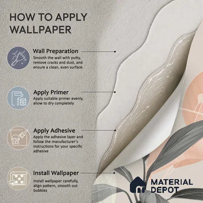 Autumn Whisperflow Dreamy Pastel Bouquet | WP 04139 Canvas Texture Finish Tropical Style luxurious Customized size Wallpaper | 250 GSM WP01CNF Paper | (MOQ = 30 Sq. Ft.)