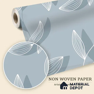 Soft Sky Botanica Spring Garden View | WP 04142 B Non Woven Matte Finish Tropical Style Premium Customized size Wallpaper | 150 GSM WP01MTF Paper | (MOQ = 30 Sq. Ft.)