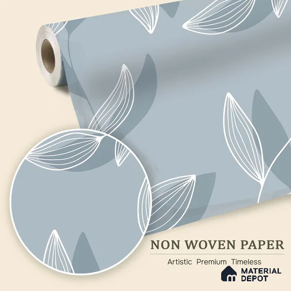 Soft Sky Botanica Spring Garden View | WP 04142 B Non Woven Matte Finish Tropical Style Premium Customized size Wallpaper | 150 GSM WP01MTF Paper | (MOQ = 30 Sq. Ft.)