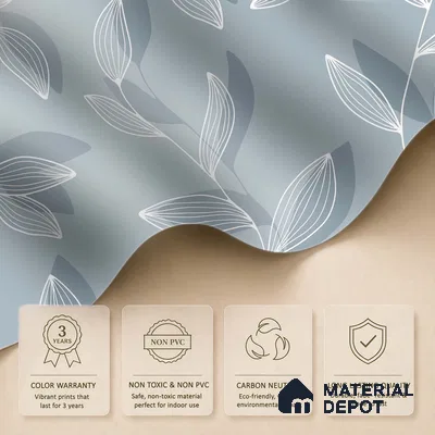 Soft Sky Botanica Spring Garden View | WP 04142 B Non Woven Matte Finish Tropical Style Premium Customized size Wallpaper | 150 GSM WP01MTF Paper | (MOQ = 30 Sq. Ft.)