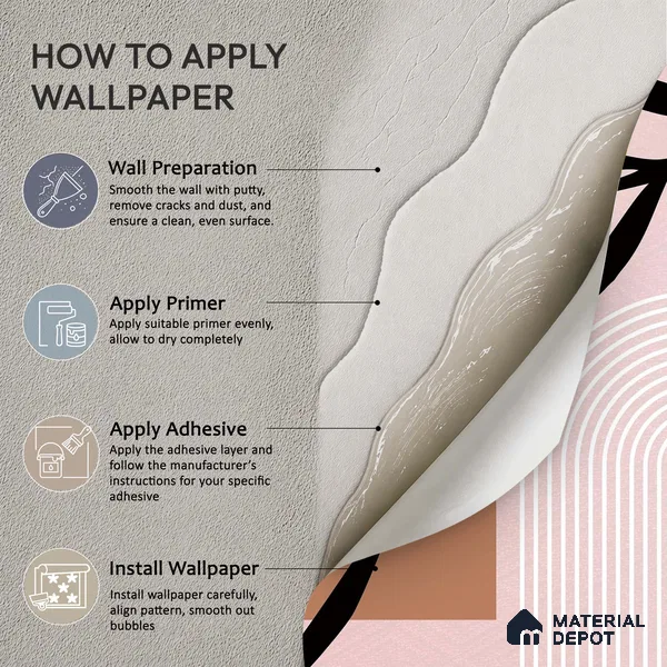 Palm Geometry Muted Pink Poppy Print | WP 04143 Canvas Texture Finish Tropical Style luxurious Customized size Wallpaper | 250 GSM WP01CNF Paper | (MOQ = 30 Sq. Ft.)