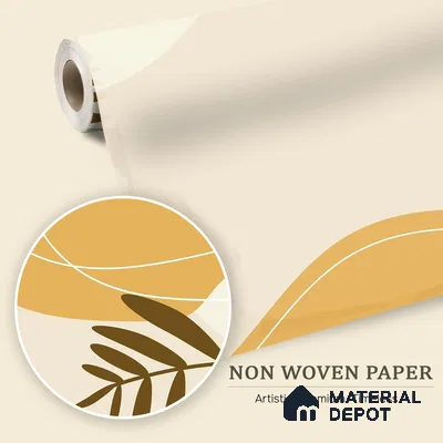 Desert Harmony Romantic Peach Rose Splash | WP 04146 B Non Woven Matte Finish Tropical Style Premium Customized size Wallpaper | 150 GSM WP01MTF Paper | (MOQ = 30 Sq. Ft.)