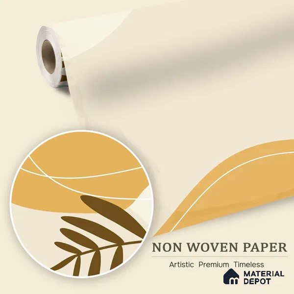 Desert Harmony Romantic Peach Rose Splash | WP 04146 B Non Woven Matte Finish Tropical Style Premium Customized size Wallpaper | 150 GSM WP01MTF Paper | (MOQ = 30 Sq. Ft.)