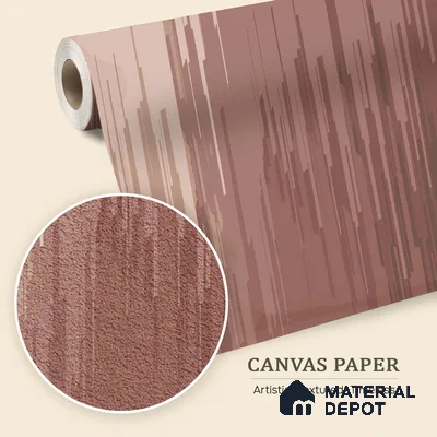 Terracotta Drift Pastel Sketch | WP 04155 Canvas Texture Finish Abstract Style luxurious Customized size Wallpaper | 250 GSM WP01CNF Paper | (MOQ = 30 Sq. Ft.) | Design change not possible