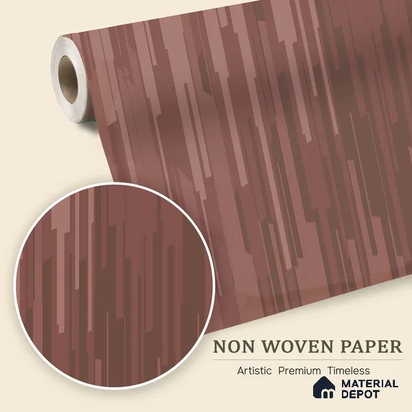 Terracotta Drift Pastel Sketch | WP 04155 B Non Woven Matte Finish Abstract Style Premium Customized size Wallpaper | 150 GSM WP01MTF Paper | (MOQ = 30 Sq. Ft.) | Design change not possible