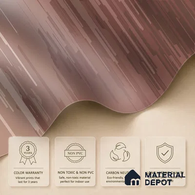 Terracotta Drift Pastel Sketch | WP 04155 B Non Woven Matte Finish Abstract Style Premium Customized size Wallpaper | 150 GSM WP01MTF Paper | (MOQ = 30 Sq. Ft.) | Design change not possible