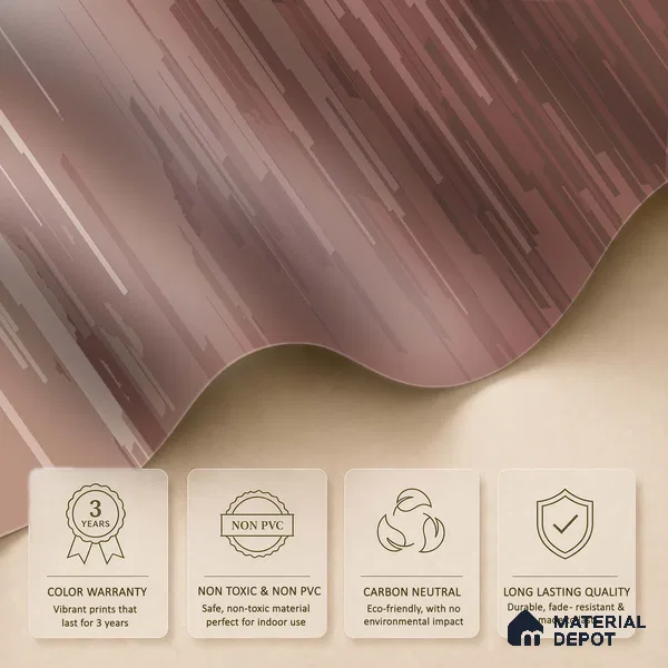 Terracotta Drift Pastel Sketch | WP 04155 B Non Woven Matte Finish Abstract Style Premium Customized size Wallpaper | 150 GSM WP01MTF Paper | (MOQ = 30 Sq. Ft.) | Design change not possible