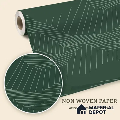 Verdant Topography Natural Art | WP 04156 B Non Woven Matte Finish Abstract Style Premium Customized size Wallpaper | 150 GSM WP01MTF Paper | (MOQ = 30 Sq. Ft.)