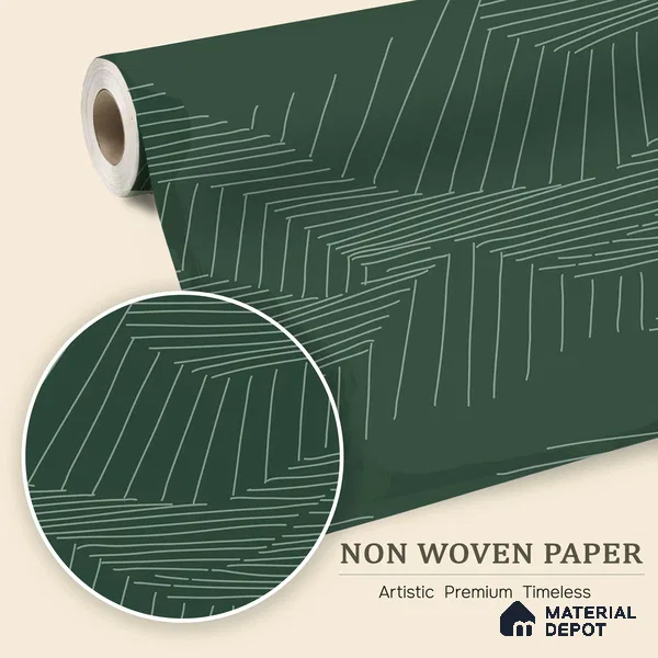 Verdant Topography Natural Art | WP 04156 B Non Woven Matte Finish Abstract Style Premium Customized size Wallpaper | 150 GSM WP01MTF Paper | (MOQ = 30 Sq. Ft.)