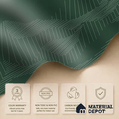 Verdant Topography Natural Art | WP 04156 B Non Woven Matte Finish Abstract Style Premium Customized size Wallpaper | 150 GSM WP01MTF Paper | (MOQ = 30 Sq. Ft.)