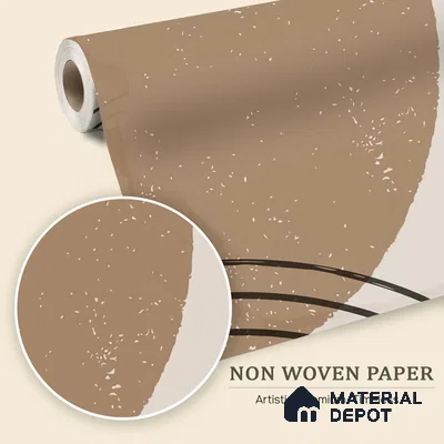 Primitive Harmony Flare | WP 04162 B Non Woven Matte Finish Abstract Style Premium Customized size Wallpaper | 150 GSM WP01MTF Paper | (MOQ = 30 Sq. Ft.)