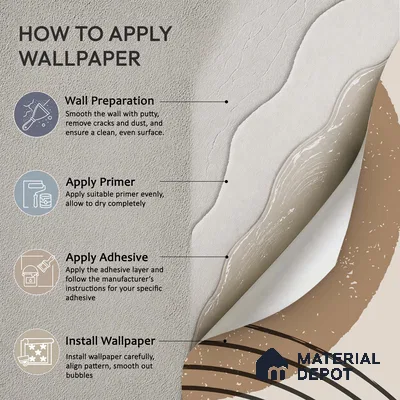 Primitive Harmony Flare | WP 04162 Canvas Texture Finish Abstract Style luxurious Customized size Wallpaper | 250 GSM WP01CNF Paper | (MOQ = 30 Sq. Ft.)