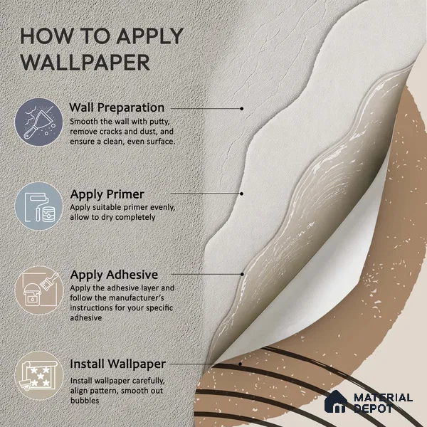 Primitive Harmony Flare | WP 04162 Canvas Texture Finish Abstract Style luxurious Customized size Wallpaper | 250 GSM WP01CNF Paper | (MOQ = 30 Sq. Ft.)