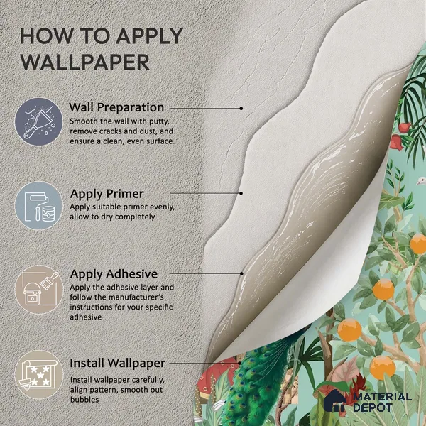 A Moment in the Courtyard Marigold Blossom Batik Design | WP 04174 Non Woven Matte Finish Indian Style Premium Customized size Wallpaper | 150 GSM WP01MTF Paper | (MOQ = 30 Sq. Ft.)