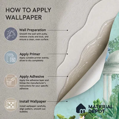 Peacock in the Palm Garden Leaf Tapestry | WP 04186 Non Woven Matte Finish Indian Style Premium Customized size Wallpaper | 150 GSM WP01MTF Paper | (MOQ = 30 Sq. Ft.)