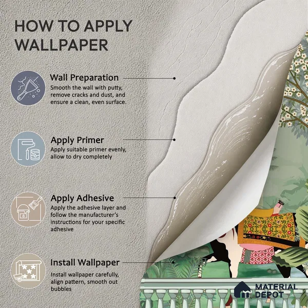 Garden of Quiet Grandeur Indigo Rose Block Texture | WP 04192 B Canvas Texture Finish Indian Style luxurious Customized size Wallpaper | 250 GSM WP01CNF Paper | (MOQ = 30 Sq. Ft.)