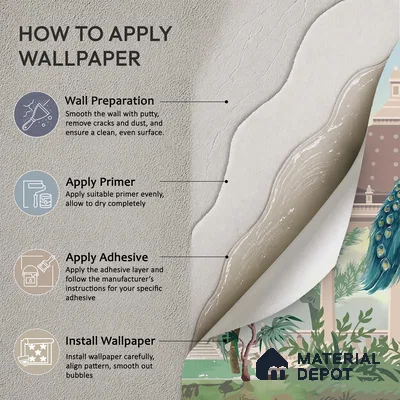 Garden Beneath the Birds | WP 04198 B Canvas Texture Finish Indian Style luxurious Customized size Wallpaper | 250 GSM WP01CNF Paper | (MOQ = 30 Sq. Ft.)