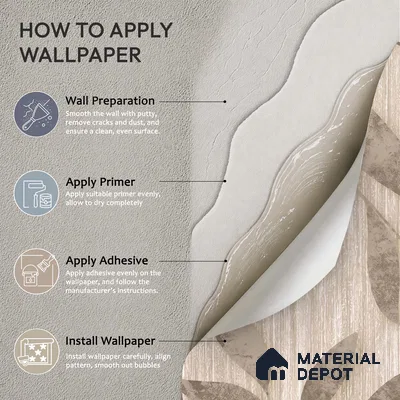 1369 | 10 Meter x 21 Inches Florals Look Wallpaper - 57.41 Sq. Ft. | Minimum 15% wastage during installation