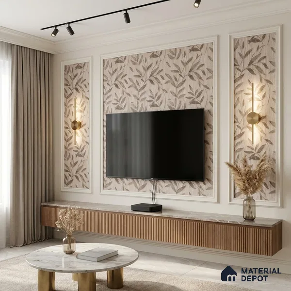 1369 | 10 Meter x 21 Inches Florals Look Wallpaper - 57.41 Sq. Ft. | Minimum 15% wastage during installation