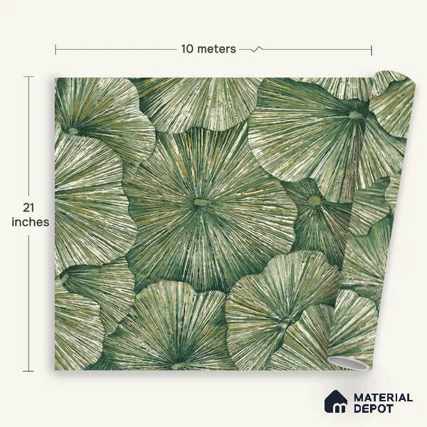 1301 | 10 Meter x 21 Inches Florals Look Wallpaper - 57.41 Sq. Ft. | Minimum 15% wastage during installation