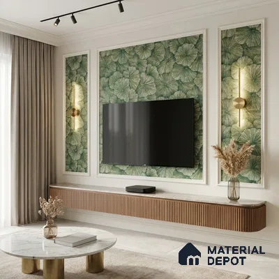 1301 | 10 Meter x 21 Inches Florals Look Wallpaper - 57.41 Sq. Ft. | Minimum 15% wastage during installation