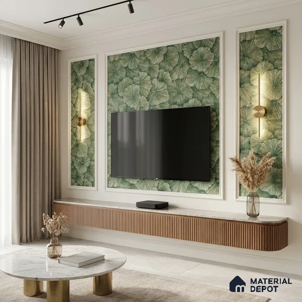 1301 | 10 Meter x 21 Inches Florals Look Wallpaper - 57.41 Sq. Ft. | Minimum 15% wastage during installation