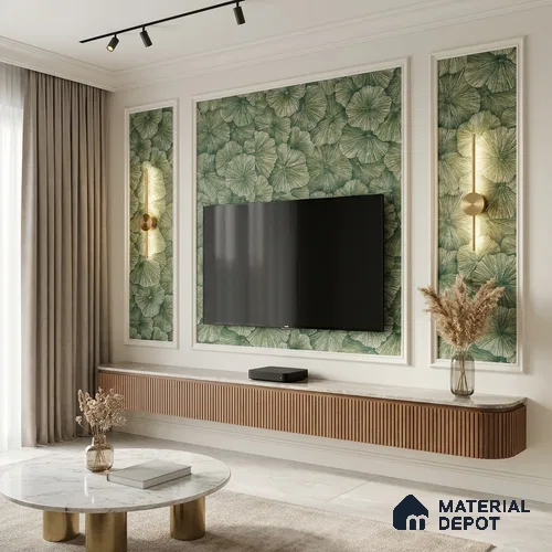 1301 | 10 Meter x 21 Inches Florals Look Wallpaper - 57.41 Sq. Ft. | Minimum 15% wastage during installation